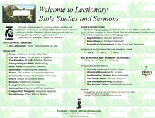 Tablet Screenshot of lectionarystudies.com